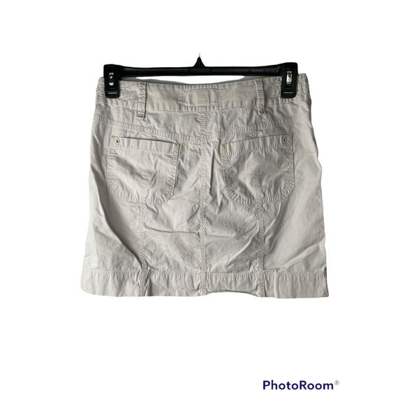 ANN TAYLOR LOFT women's mini skirt, cream/beige, size 6 - Picture 2 of 6